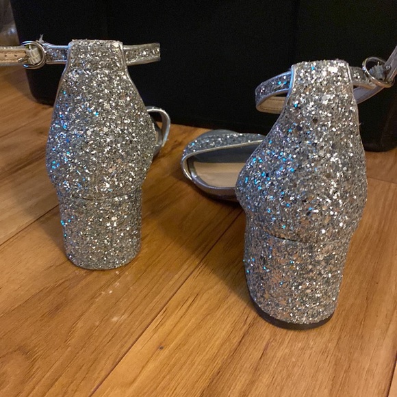 Unisa silver sequin striped heels - Picture 2 of 4